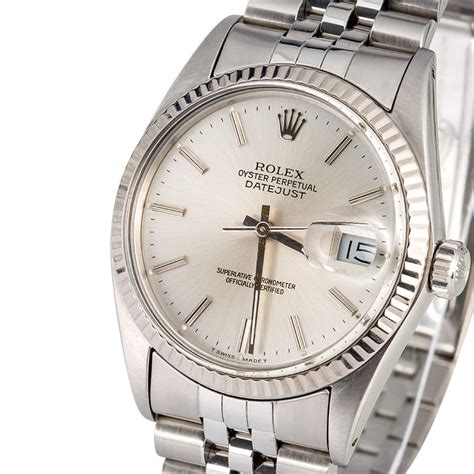 rolex datejust oyster perpetual stainless steel mens watch|rolex datejust 16014 two tone.